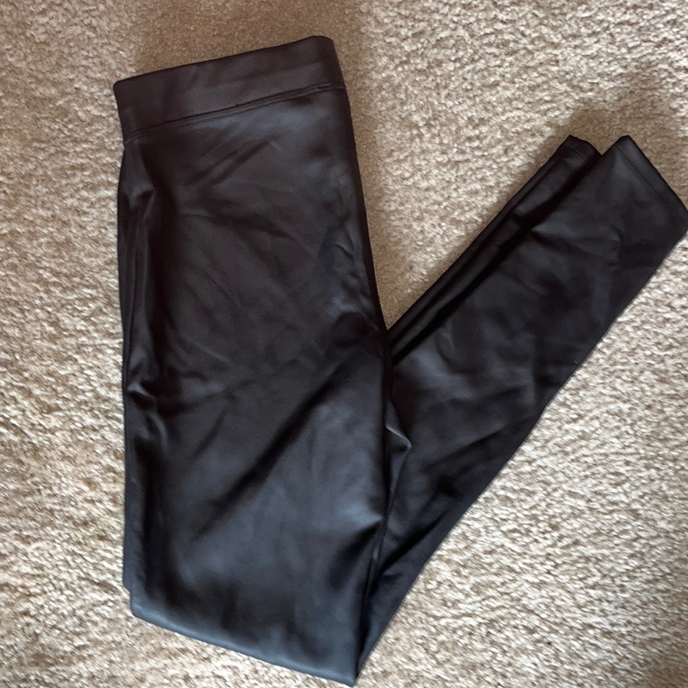 Black leather pants